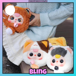 Baby Three Fortune Cat Zipper Bag
